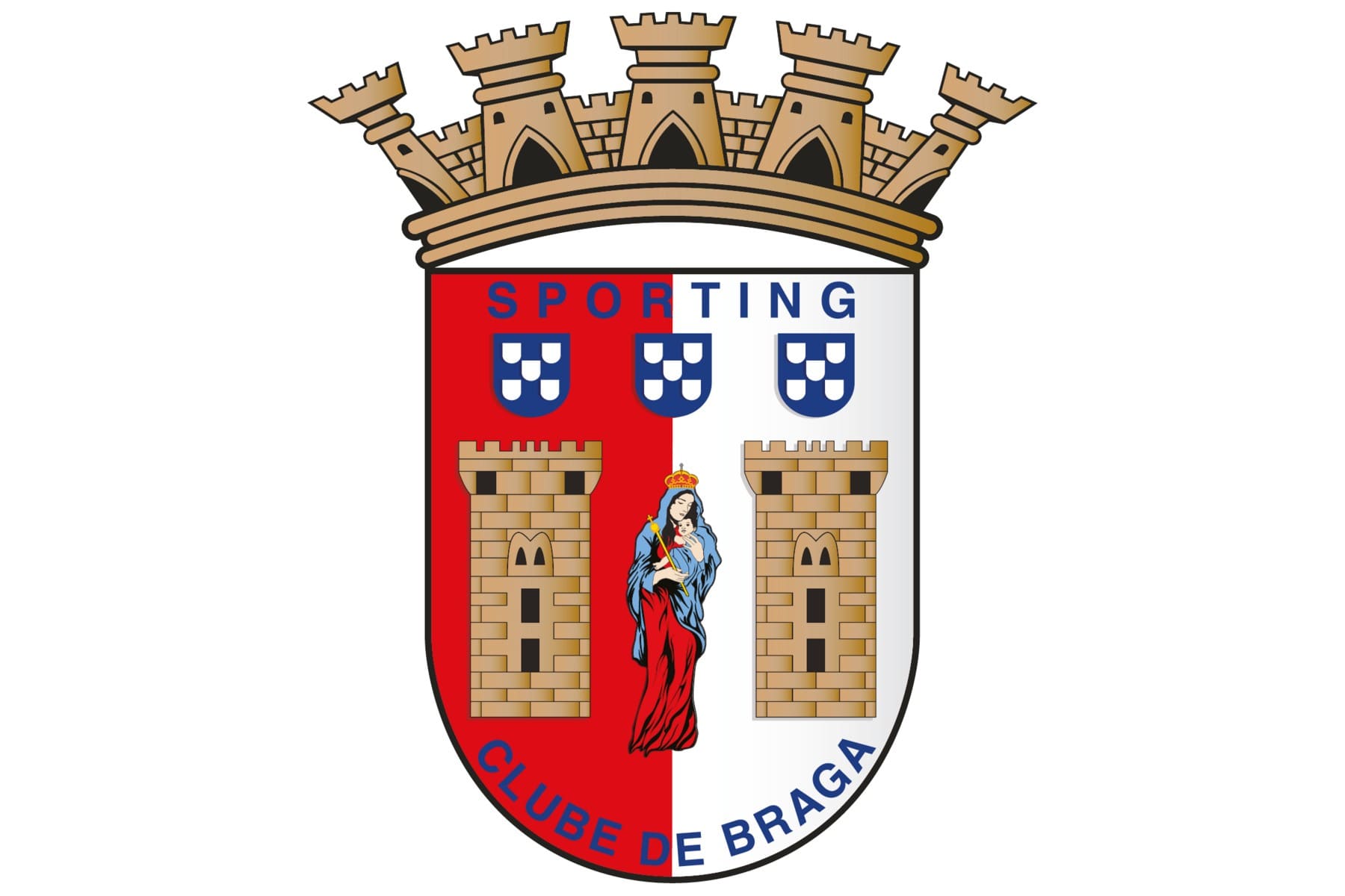 Evolução do logótipo do SC Braga