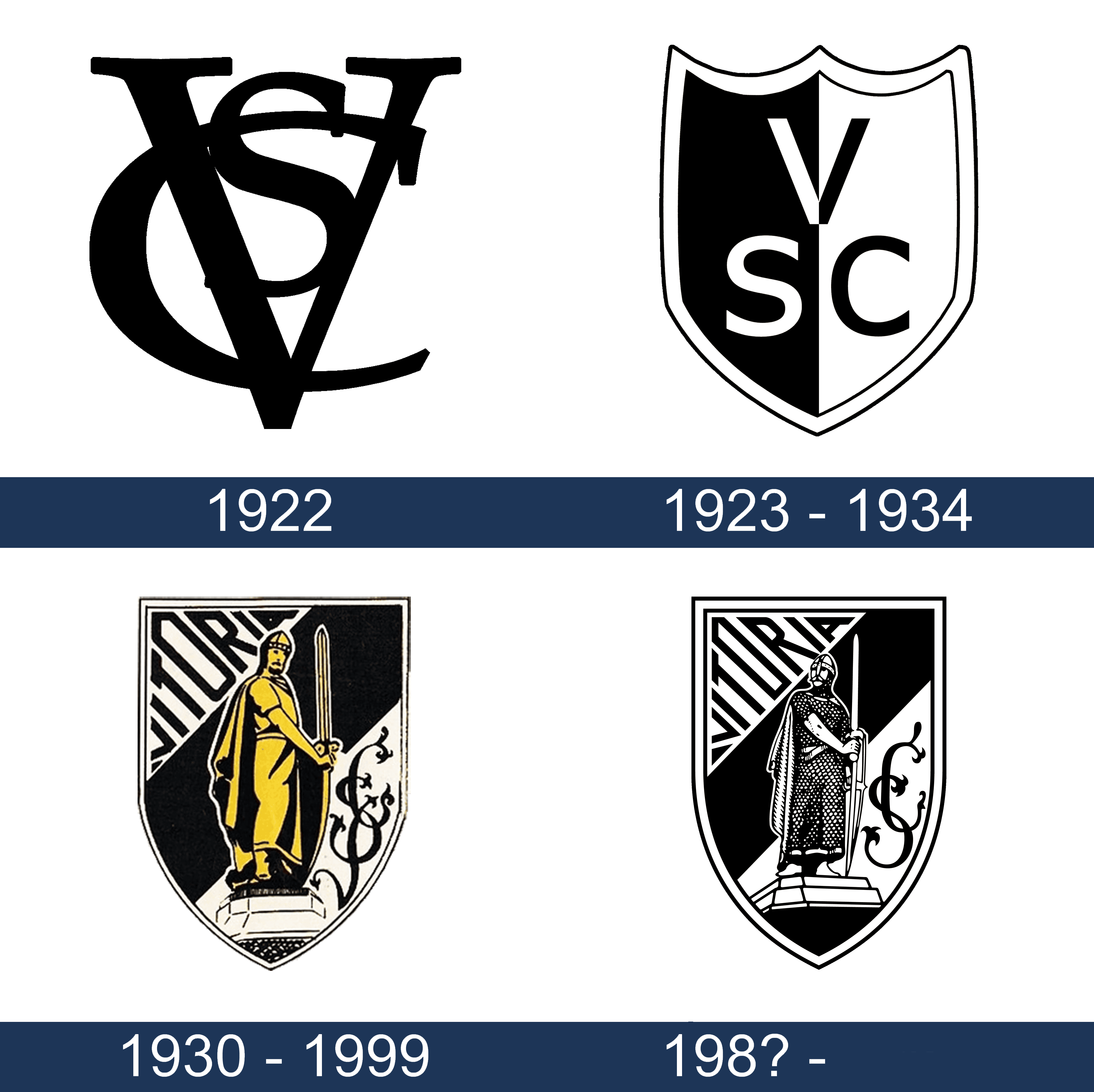 Diferentes versões logo Vitoria Sport Clube