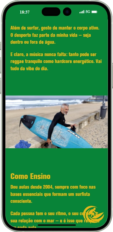 O Surfista Solitário em Telemóvel
